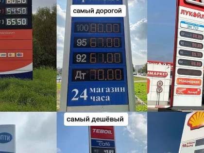 Антимонопольная служба зафиксировала снижение цен на бензин в Тульской области