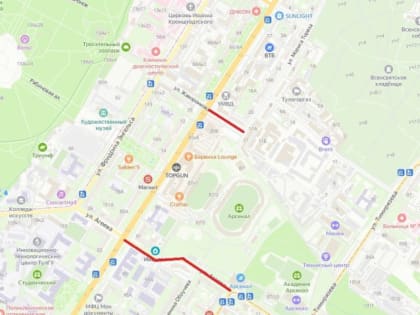 Ограничения движения в Туле во время футбольного матча