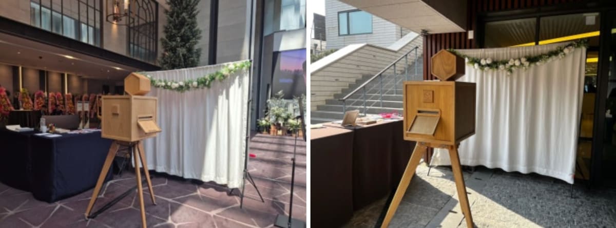 심플큐브 웨딩포토부스 설치 현장