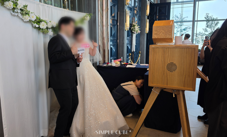 부평 빌라드 마리 _ 웨딩 포토부스 _신랑 신부님 촬영