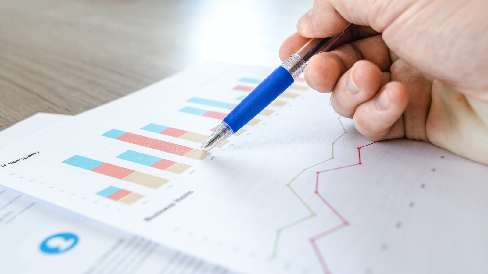 Chart visualizing key performance metrics for evaluating collection pages in ecommerce, such as visitors per week, percentage of product views, average product views per visitor, and revenue generated per visitor