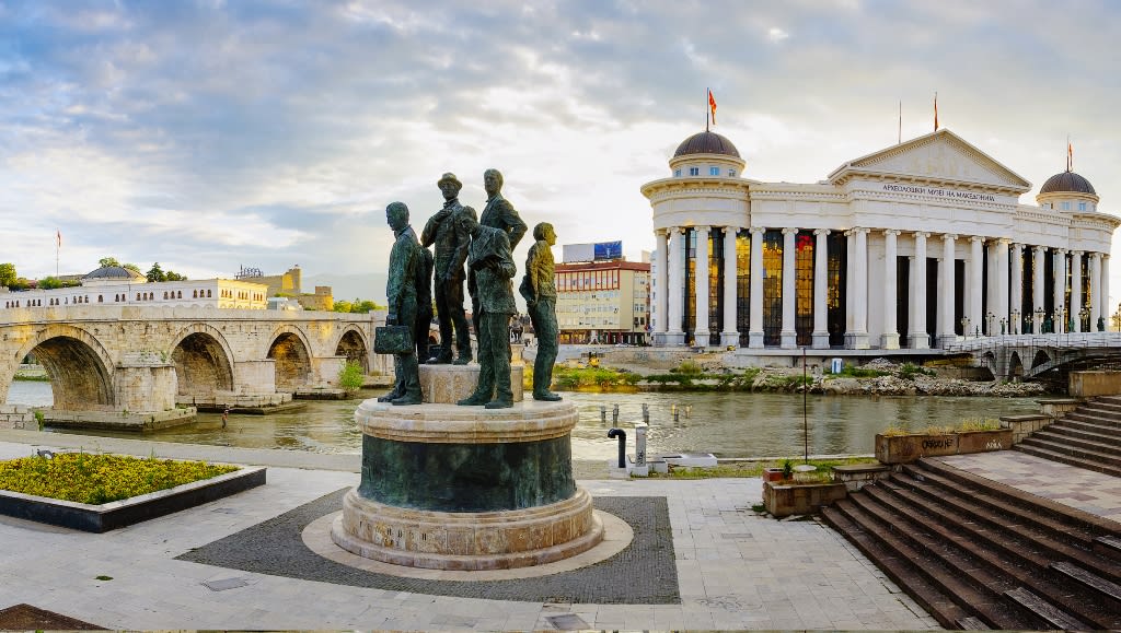 Self-guided walking tour of Skopje