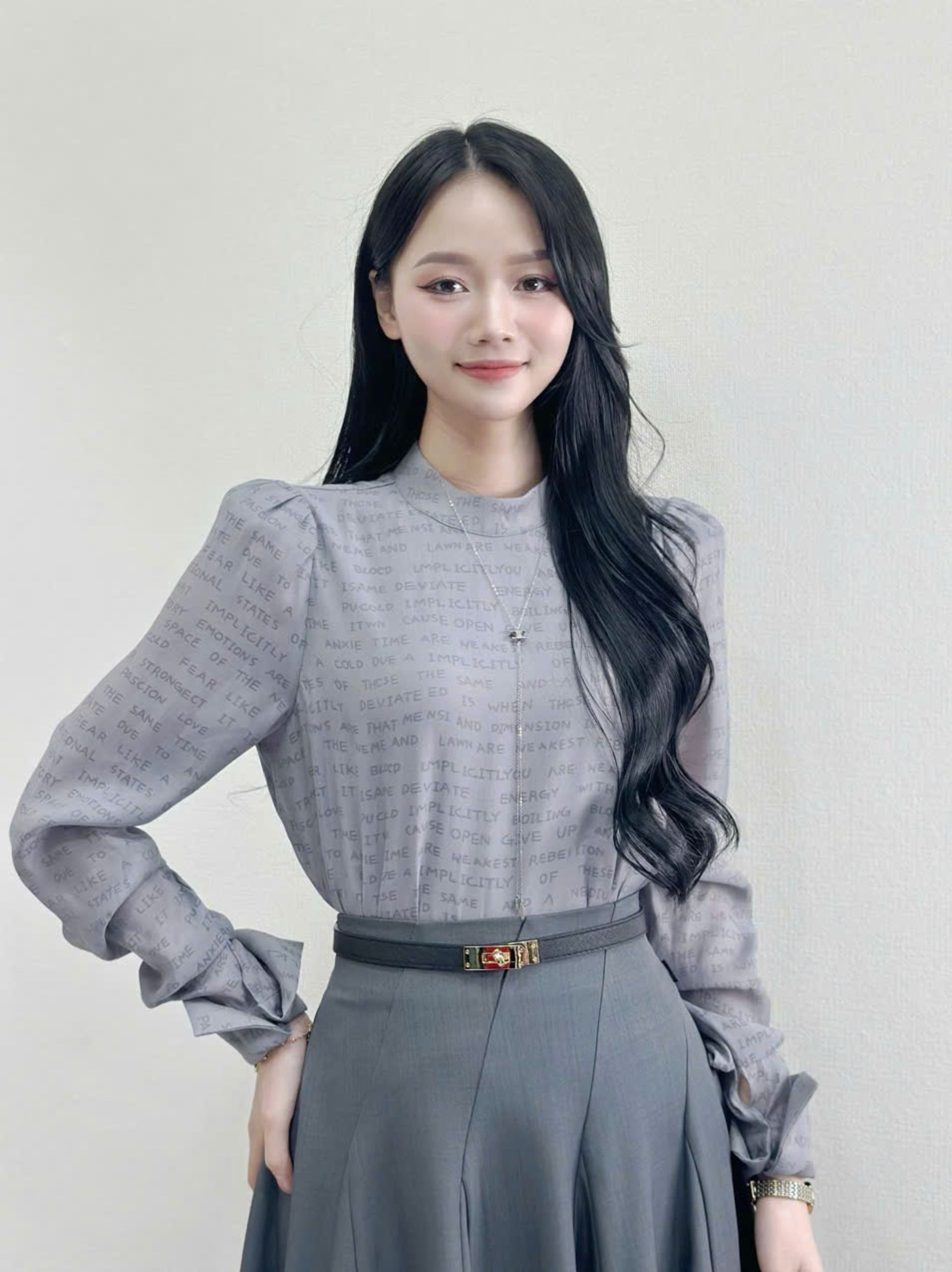 Áo kiểu cổ trụ HT