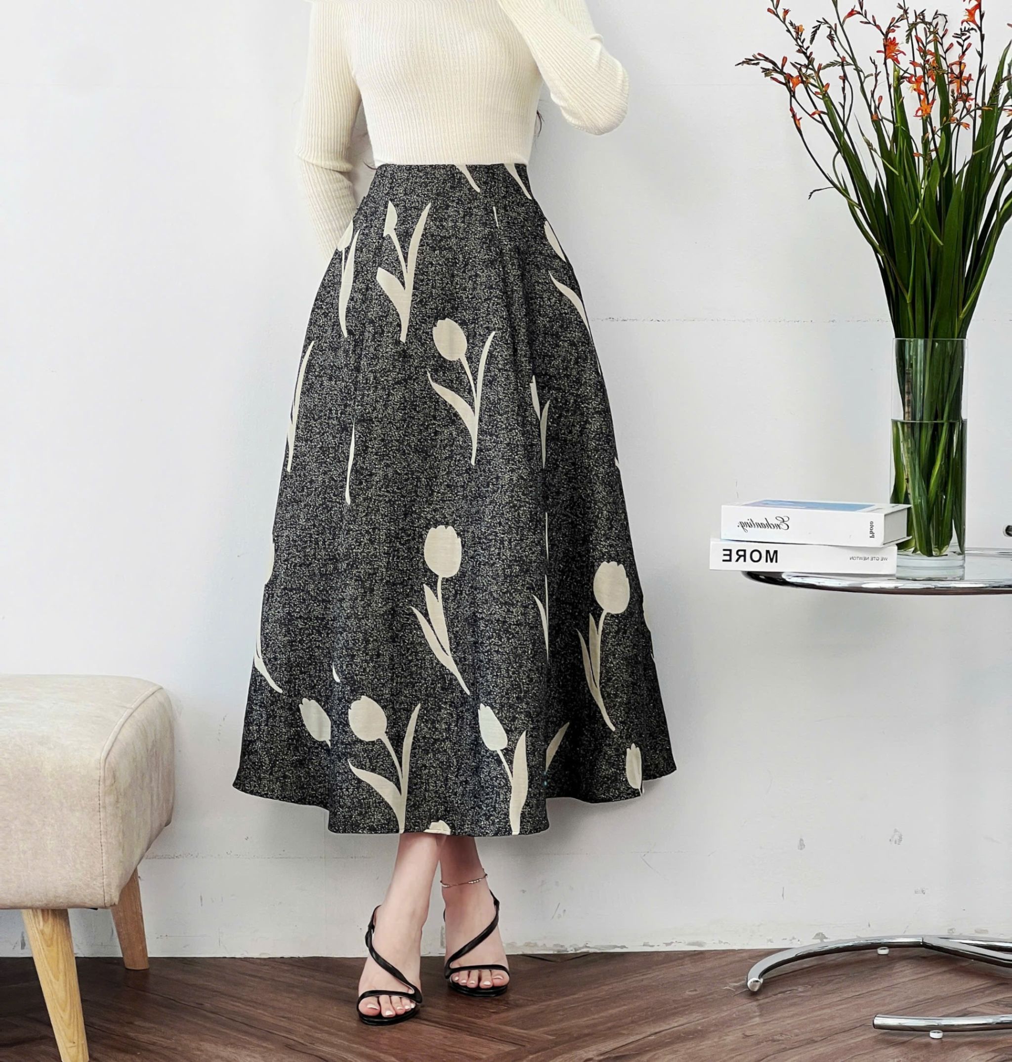 Chân váy xòe Tulip