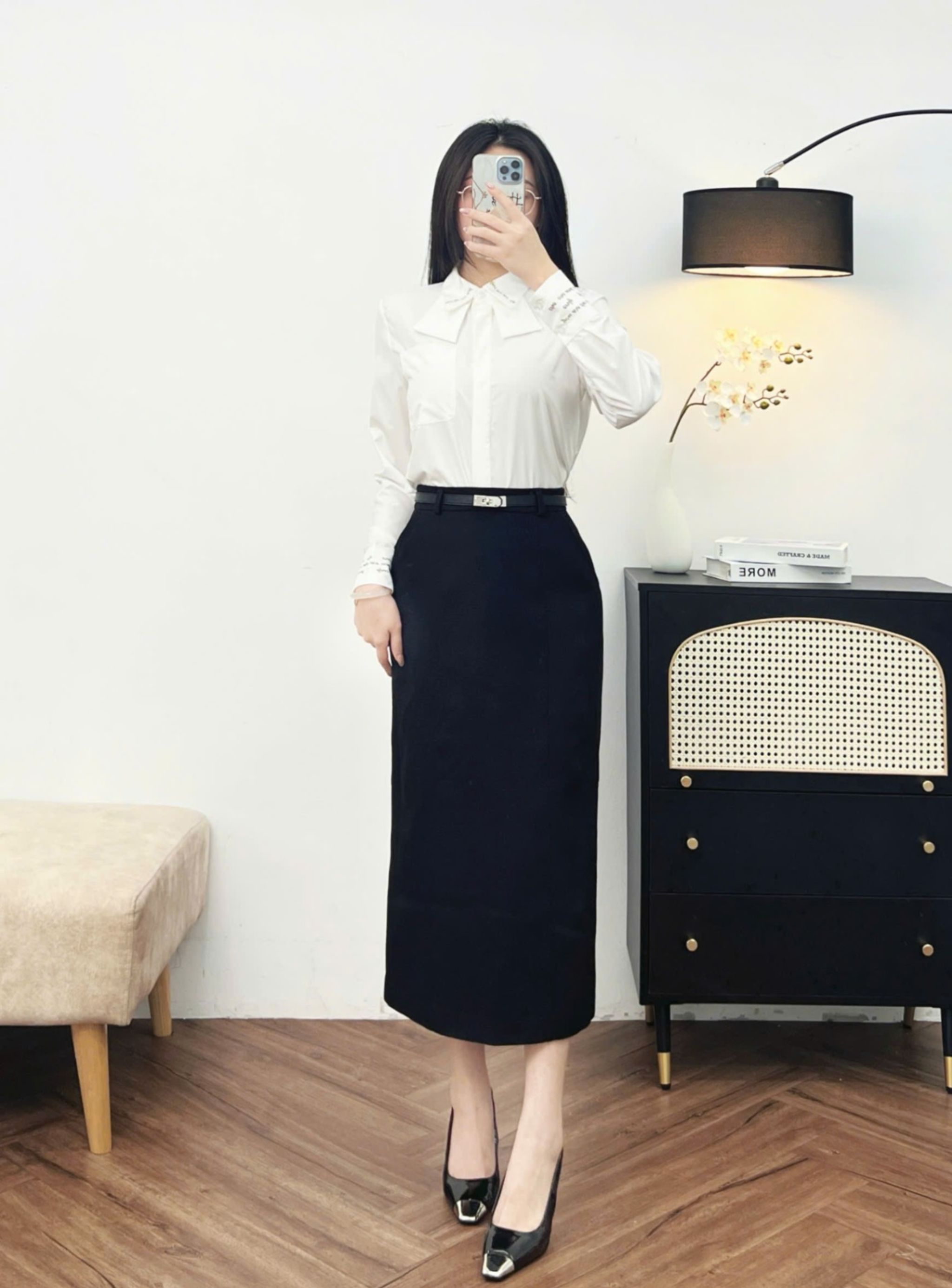 Chân váy suông kiểu