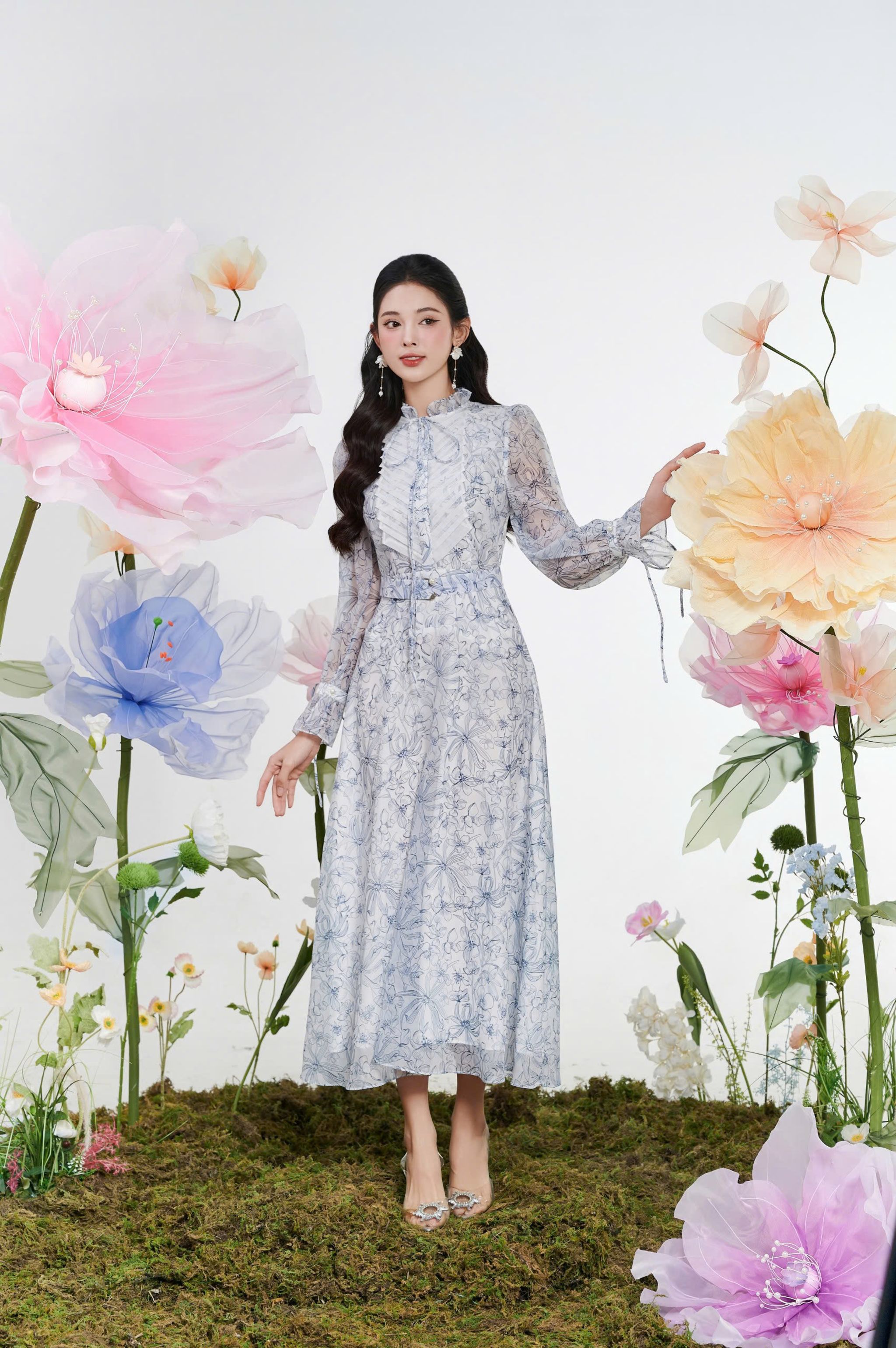 Váy tơ bồng Florista