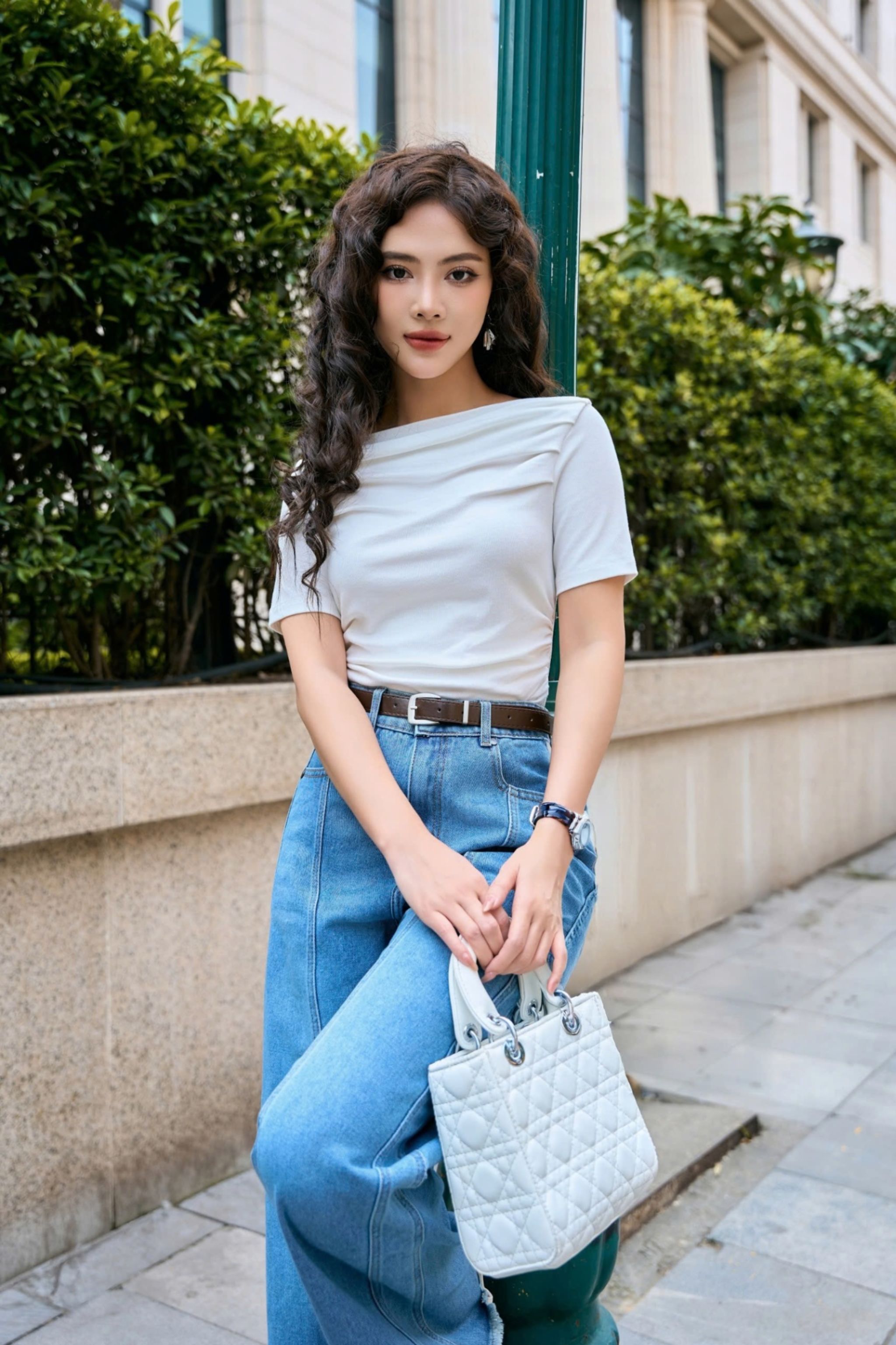 Áo thun xếp kiểu Vera