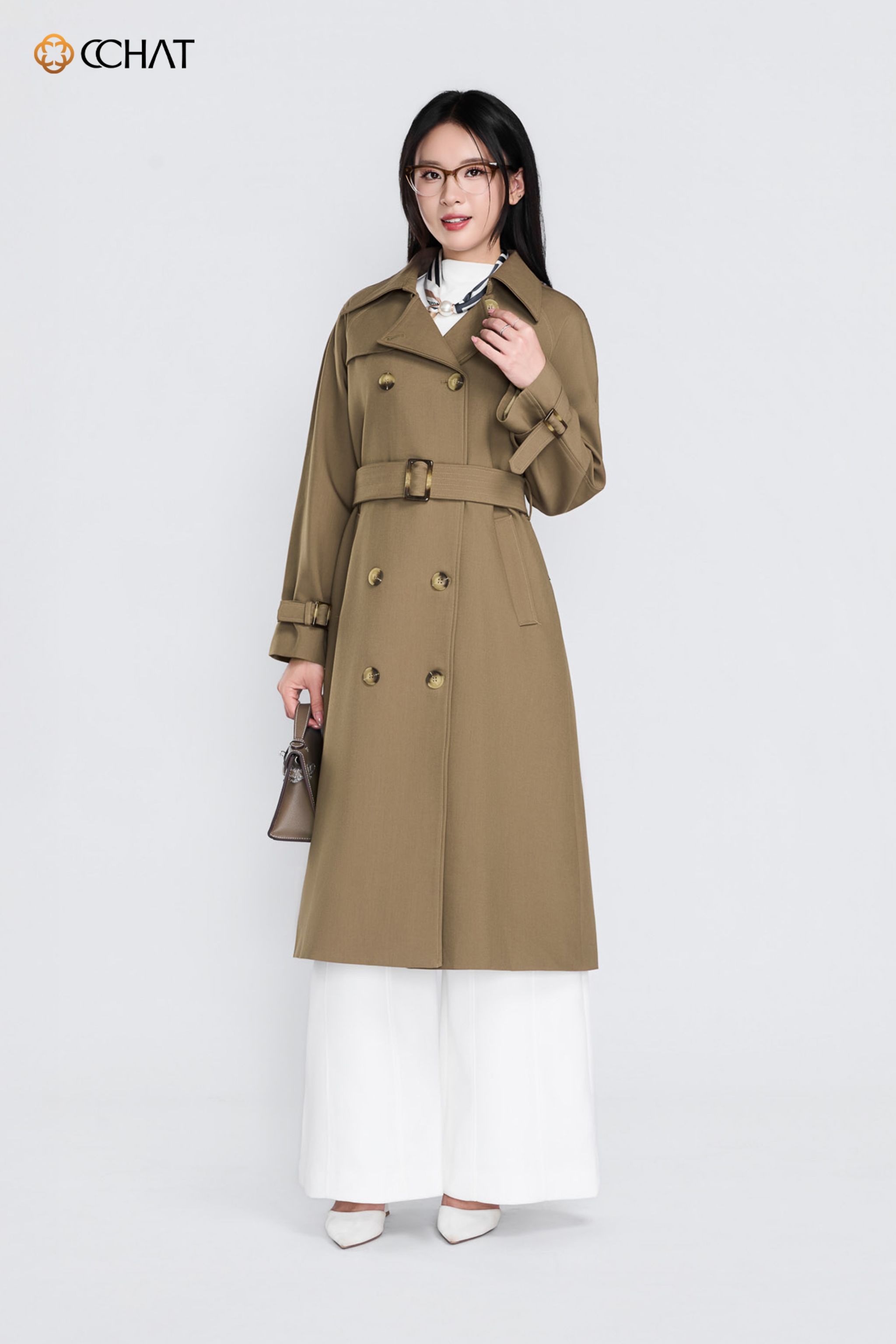 Áo măng tô dáng dài Aura25