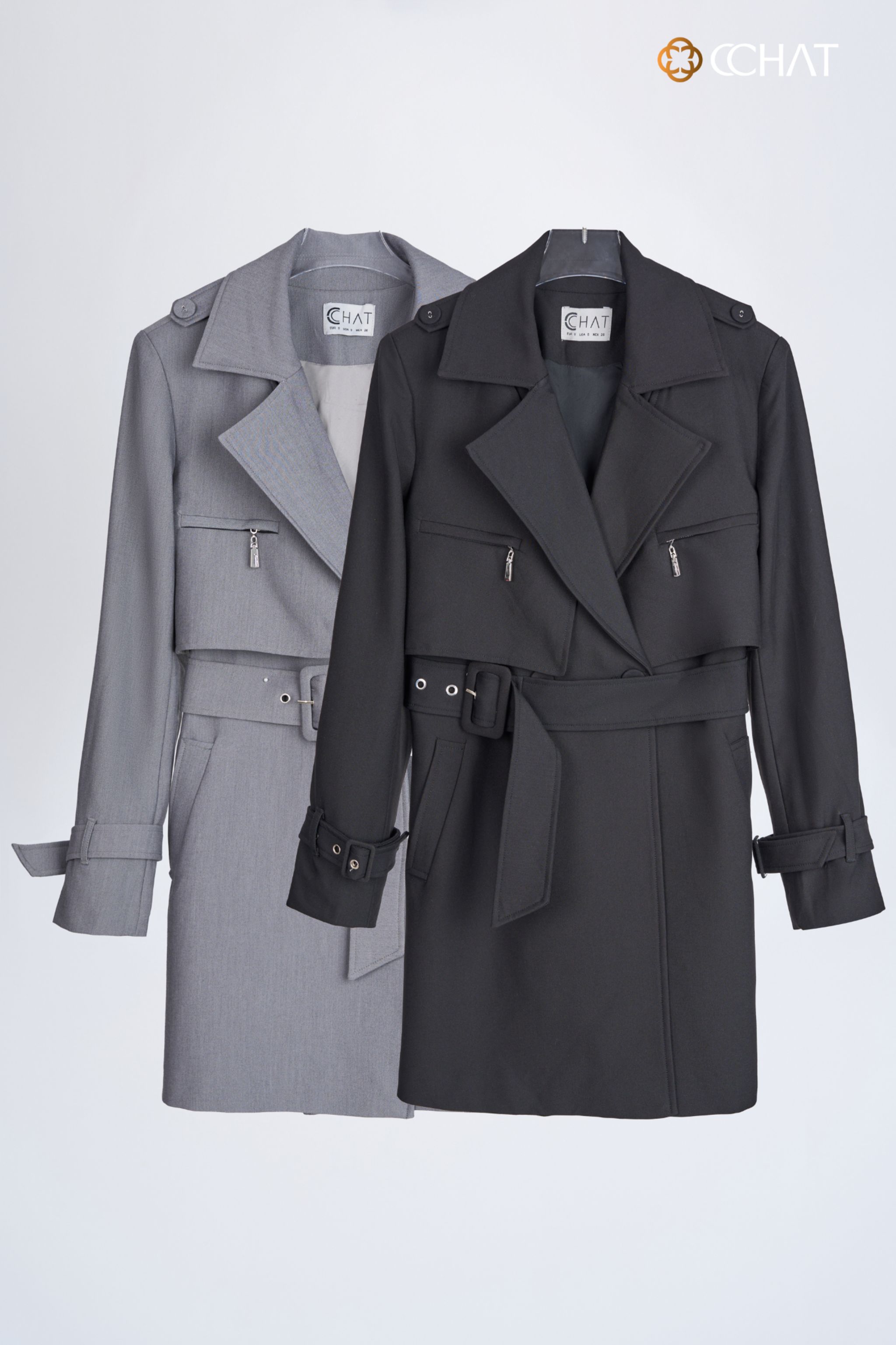 Măng tô dáng ngắn Fancy