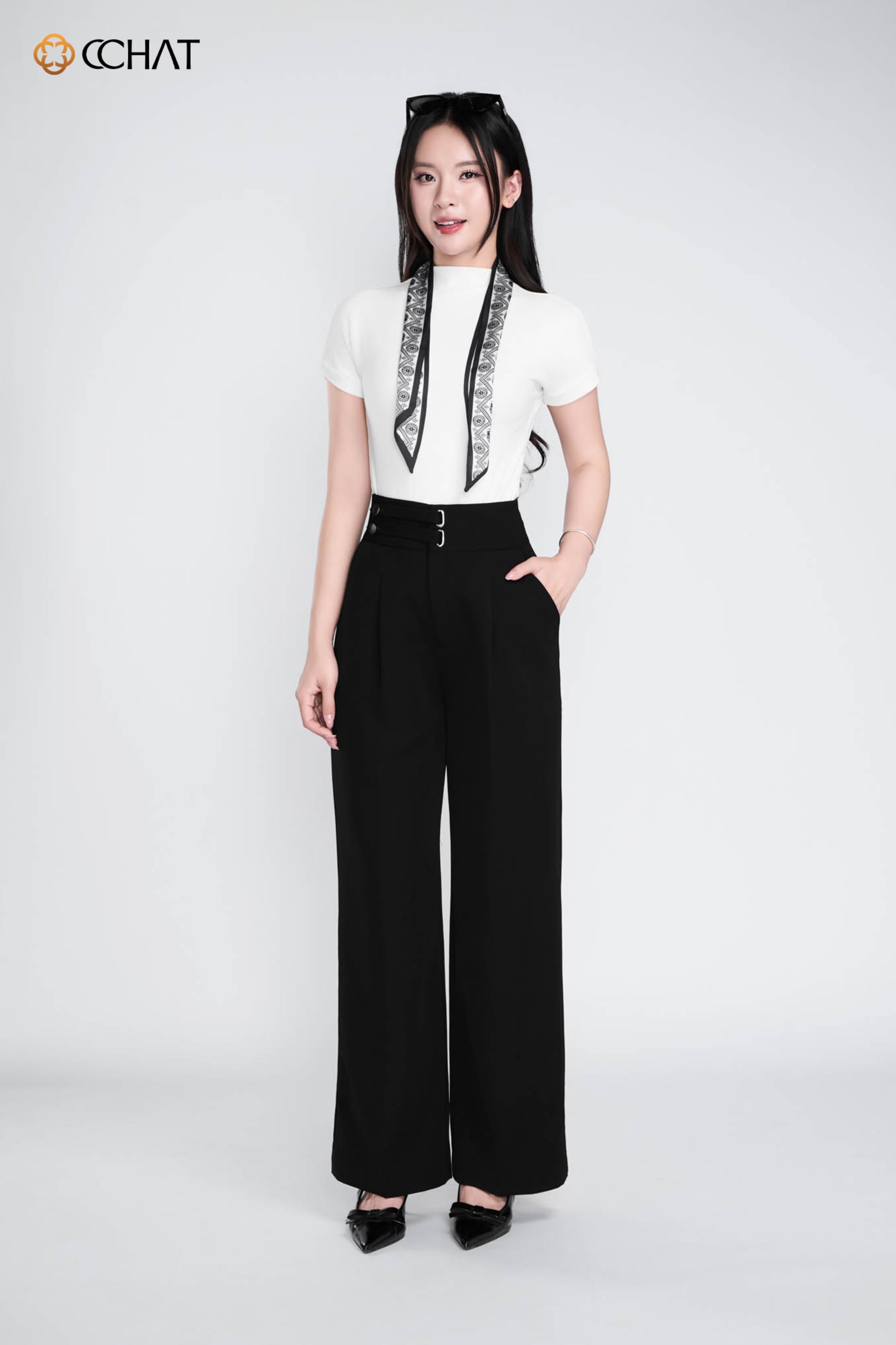 Quần suông cạp Rachel