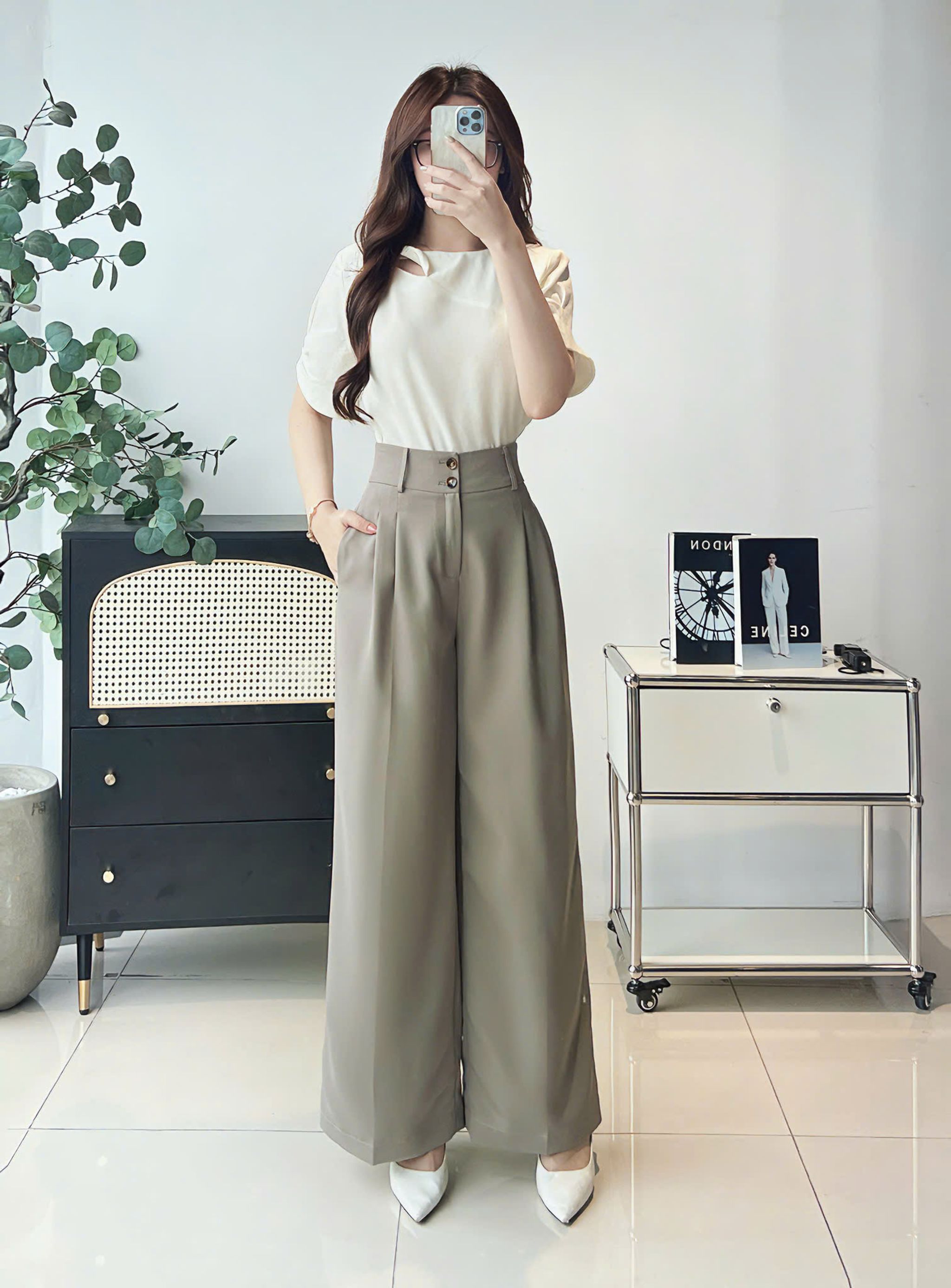 Quần suông rộng 2 ly