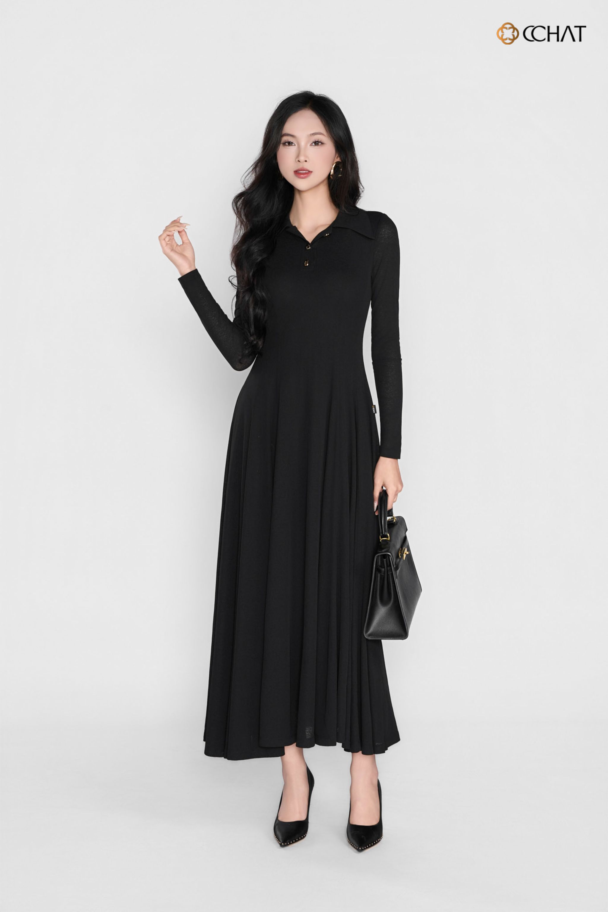 Váy thun dài basic Lyly