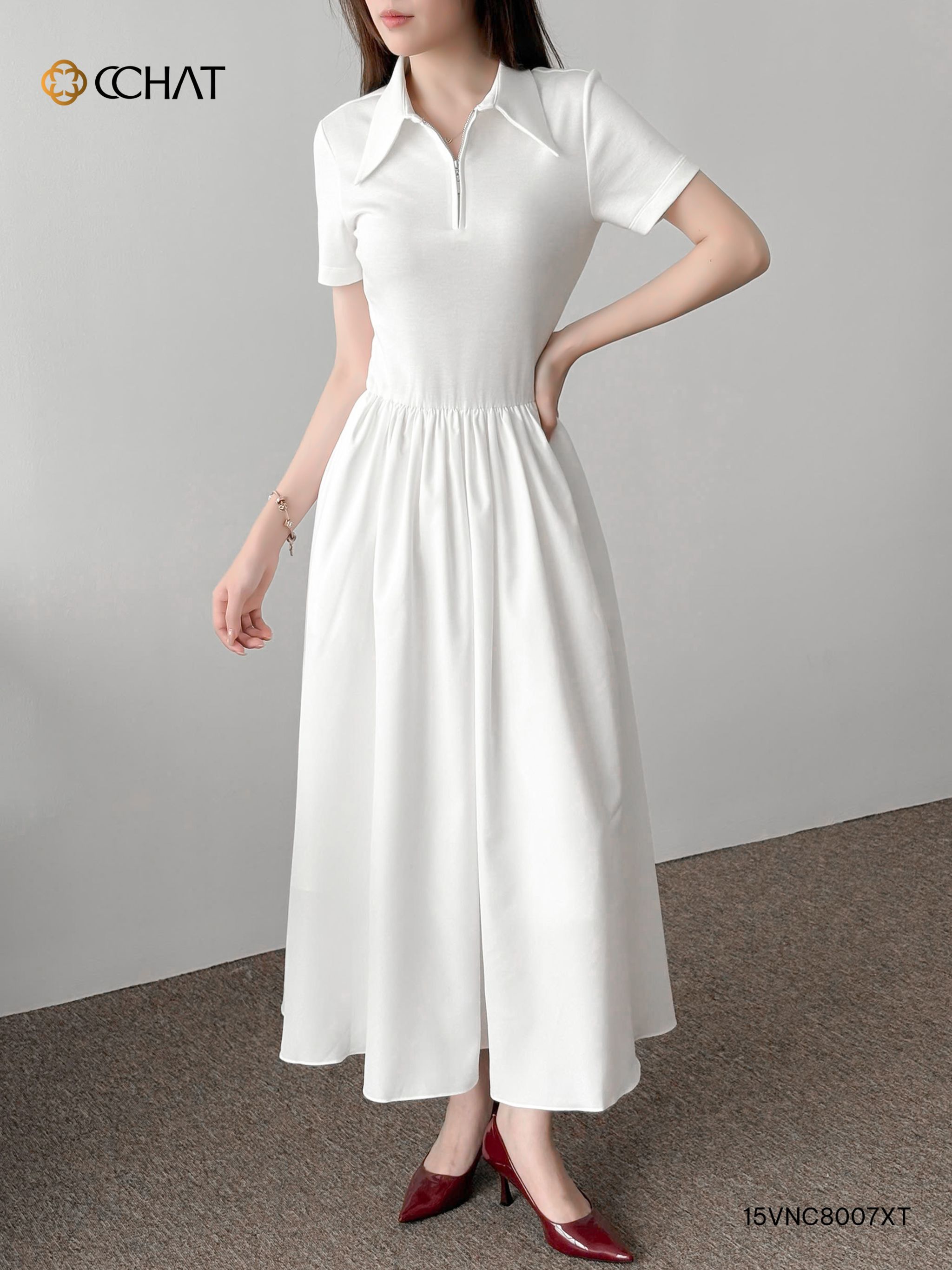 Váy thun phối Pony