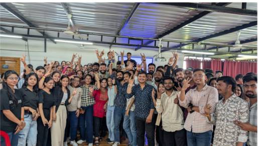 Arthshala students celebrating together