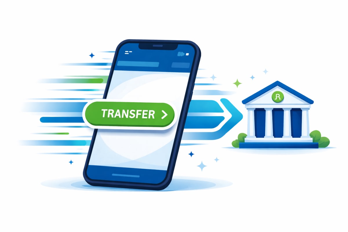 PayPal instant transfer to bank account showing fees and transfer speed