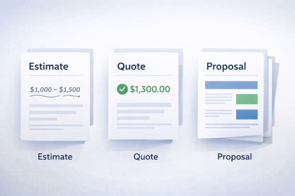 Quote vs Estimate: What's the Difference and When to Use Each