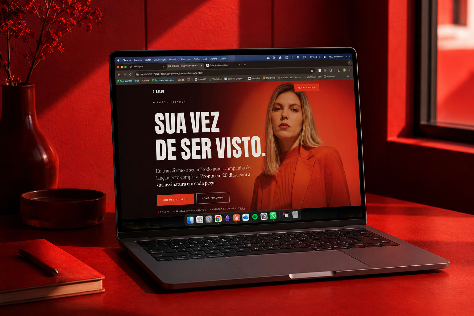 Página de vendas O Salto