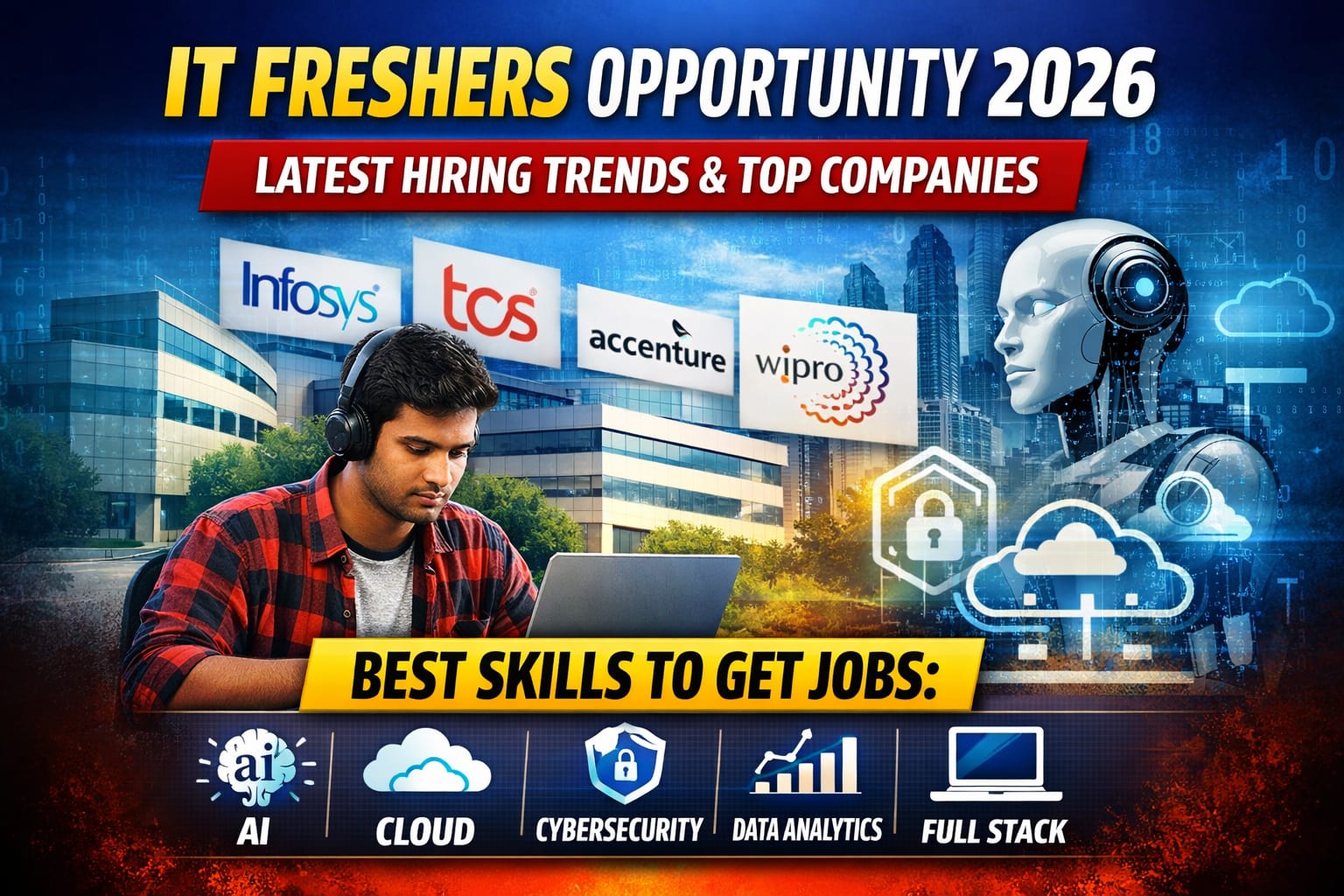 IT freshers opportunity 2026 india latest hiring update top companies recruiting freshers software jobs india