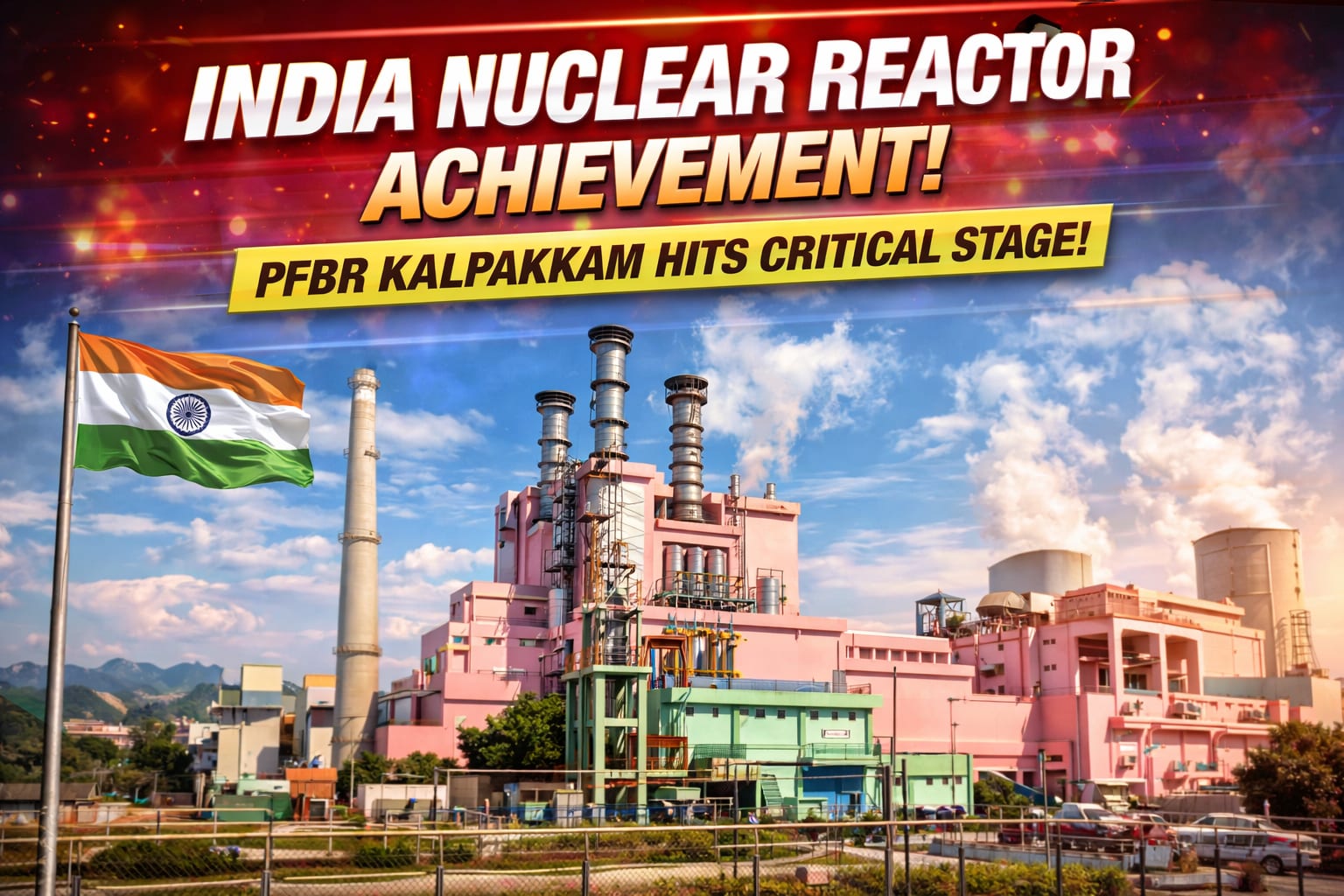 India PFBR Kalpakkam nuclear reactor achievement 2026 fast breeder reactor Tamil Nadu nuclear energy India update