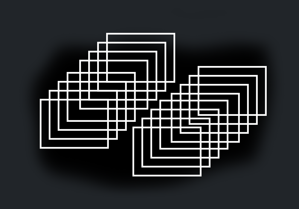 A graphic with a lot of squares to represent the many microservices available for building software. 