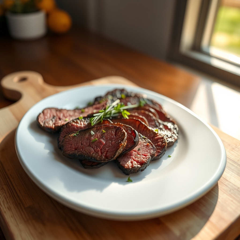 Marinated Beef Flap Steak