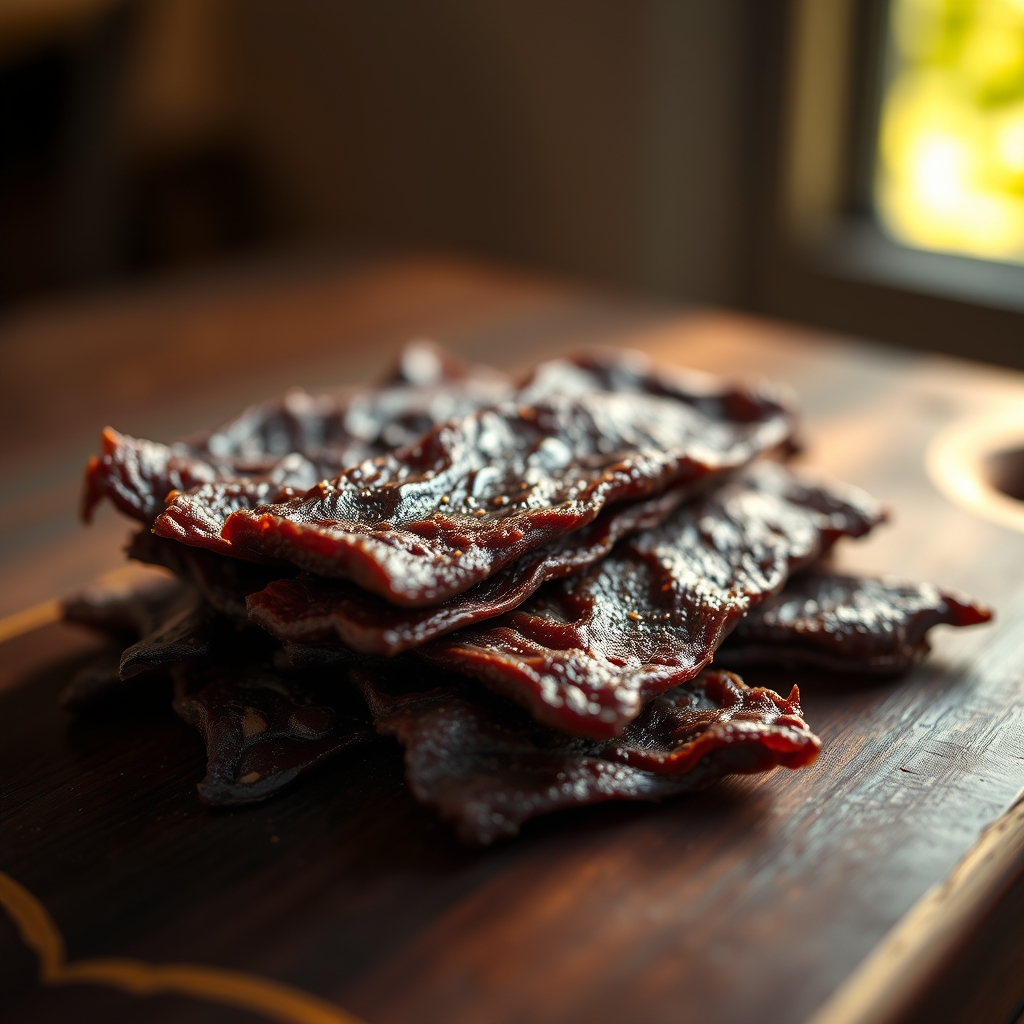 Thinly sliced beef strips ready for marinating