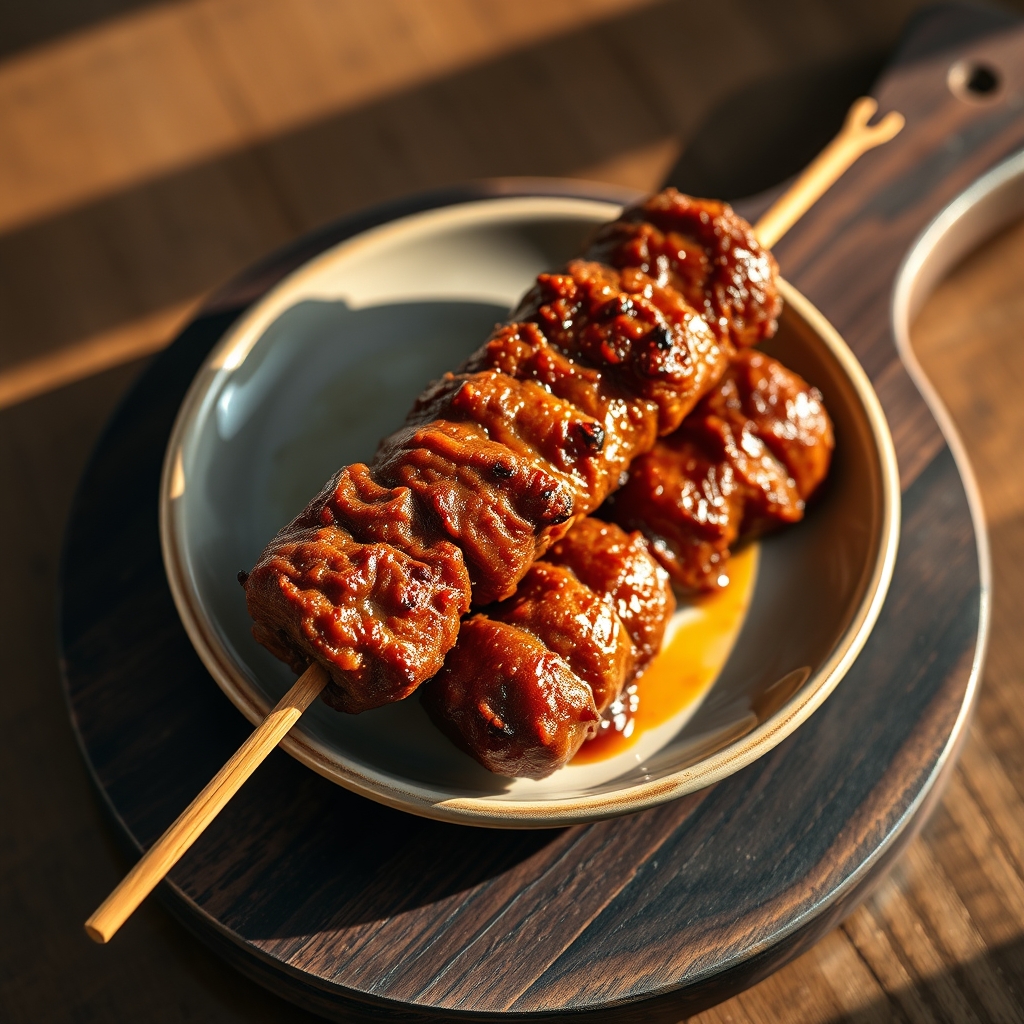 Deliciously grilled Beef Koobideh skewers