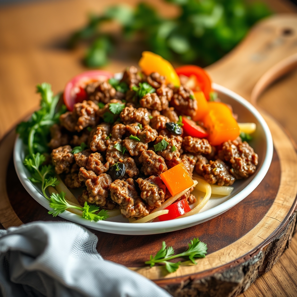 Keto Beef Mince Chilli & Lime Bowls