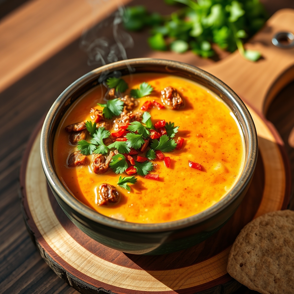 Delicious beef queso dip