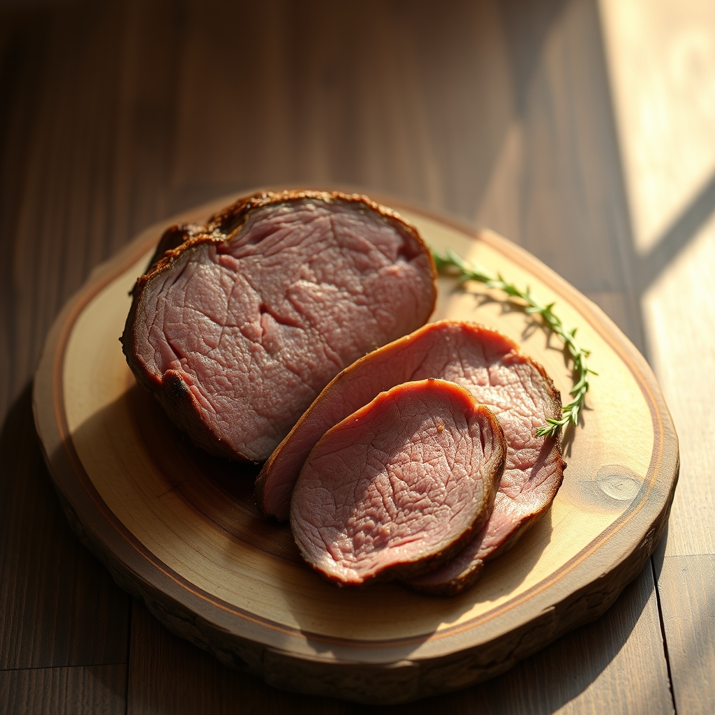 Serving suggestion for slow cooker beef round roast