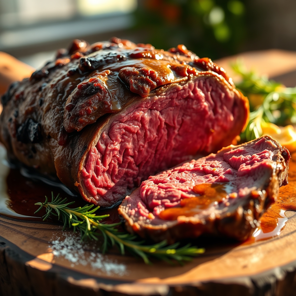 Tender Beef Sirloin Roast in a Crock Pot