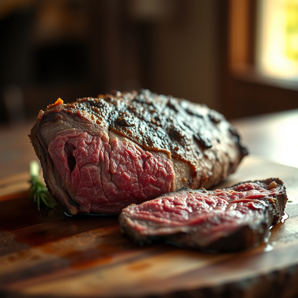 Sliced Beef Sirloin Roast with Gravy