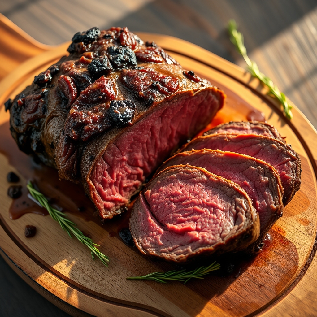 Beef Sirloin Tip Roast in Slow Cooker