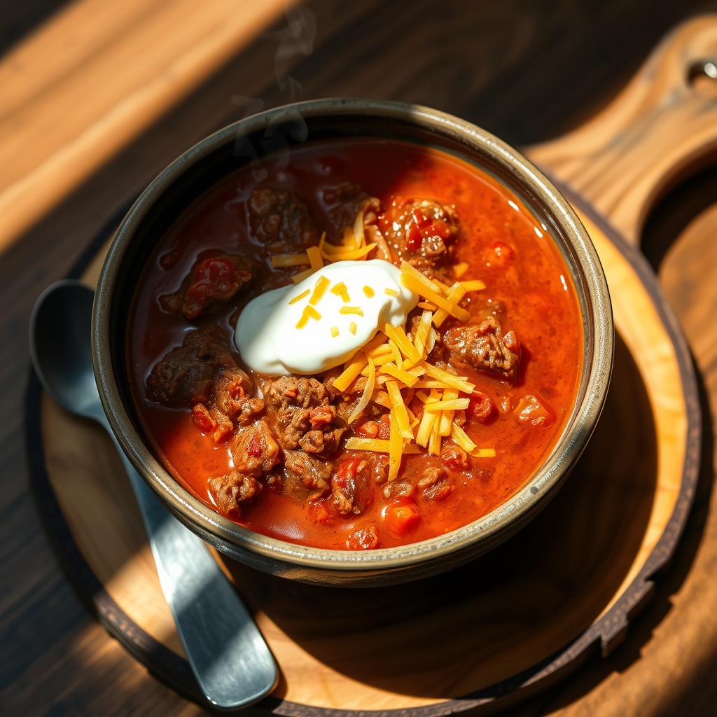 Hearty Beef Steak Chili
