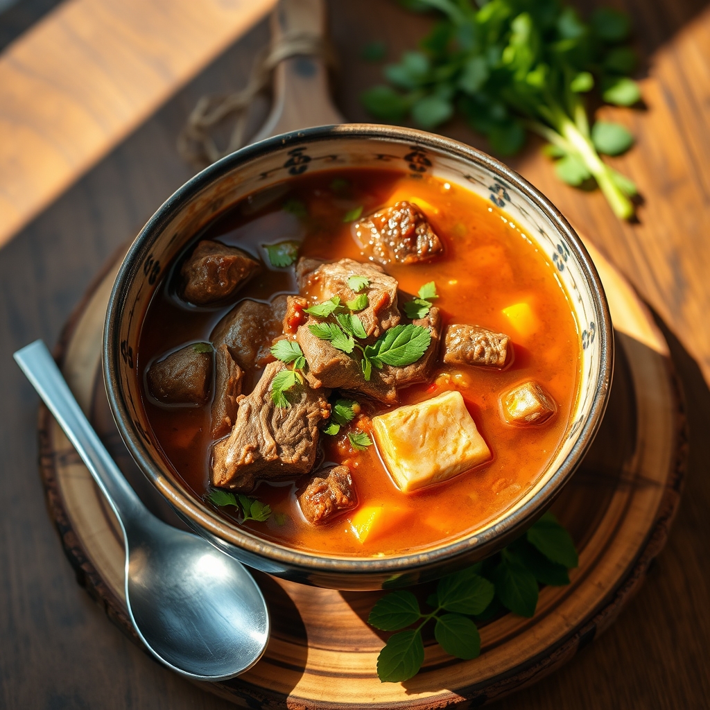 Vietnamese Beef Stew (Bo Kho) in a bowl