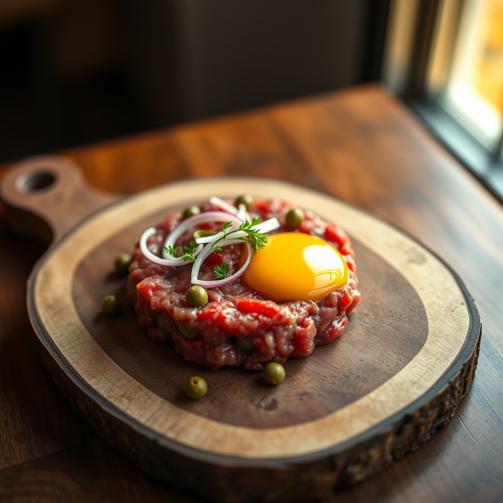 Beef Tartare Plated