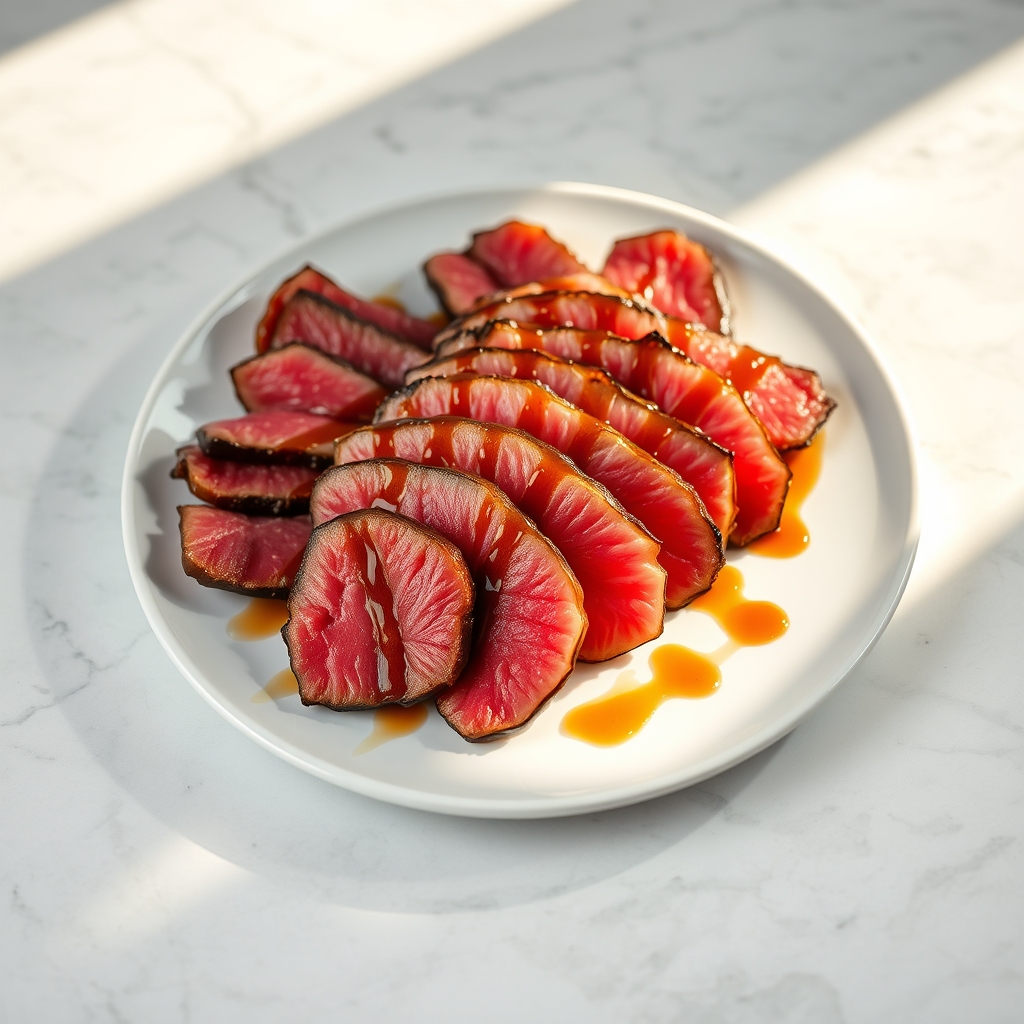 Beef Tataki Plated