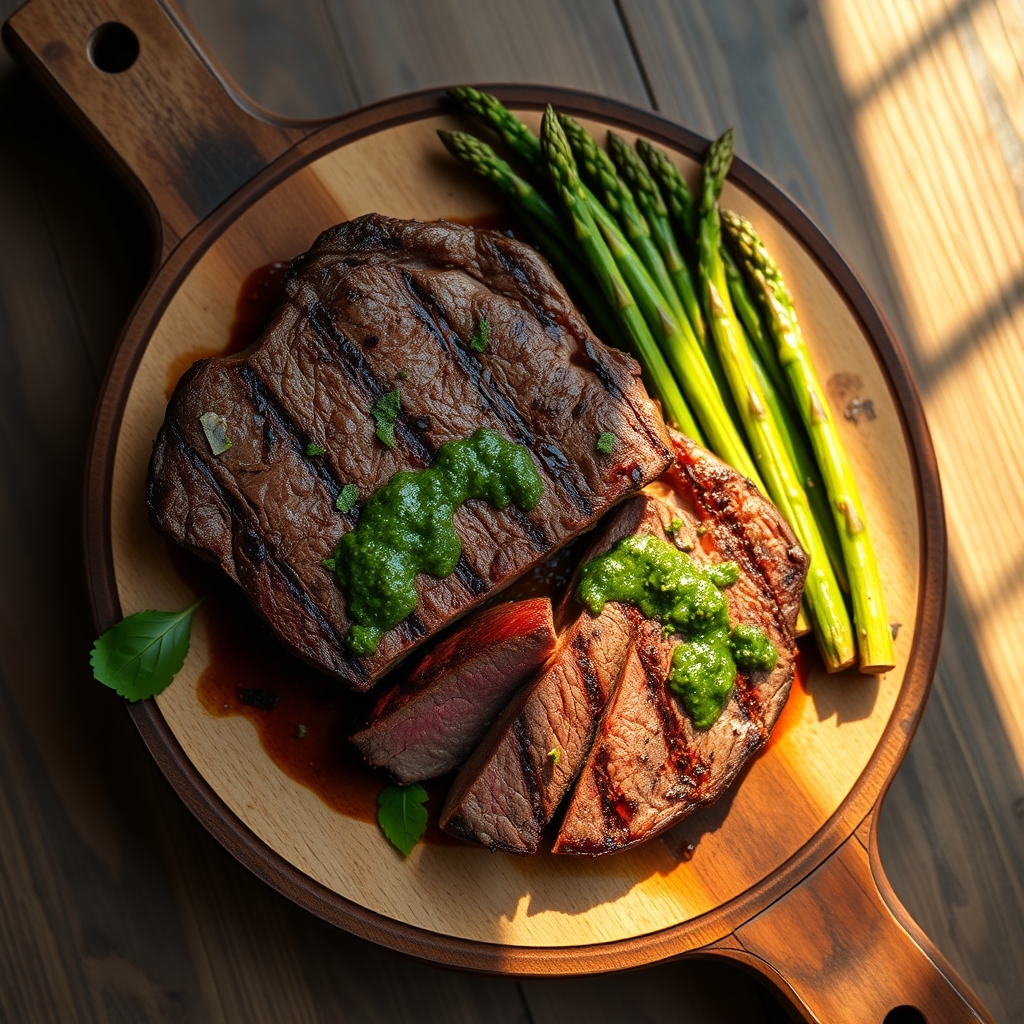Close-up of grilled Picanha steak