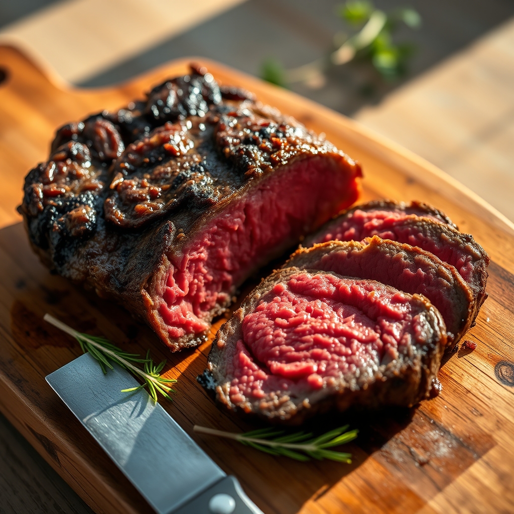 Perfectly grilled beef tri-tip steak