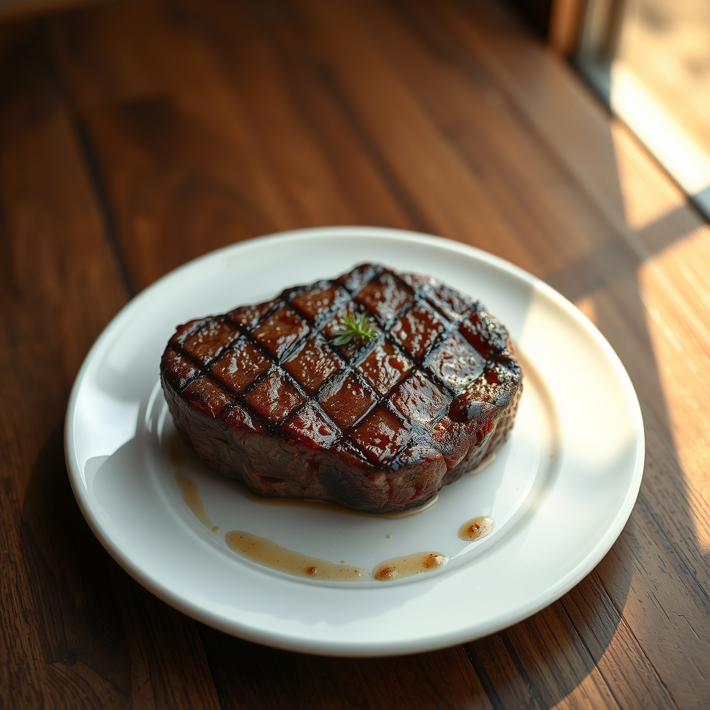 Minute steak served with sides