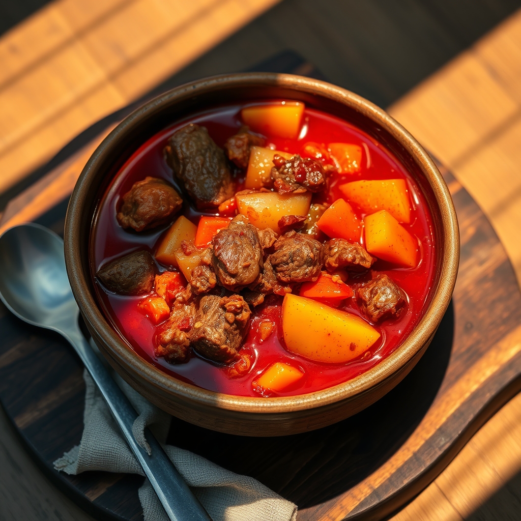 Filipino Beef Caldereta dish