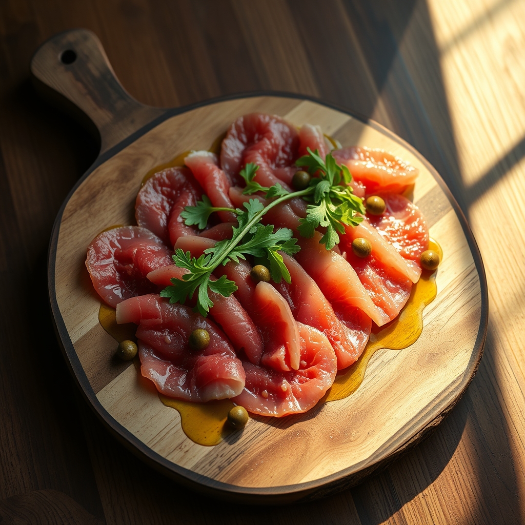 Beef Carpaccio with Parmesan and Arugula