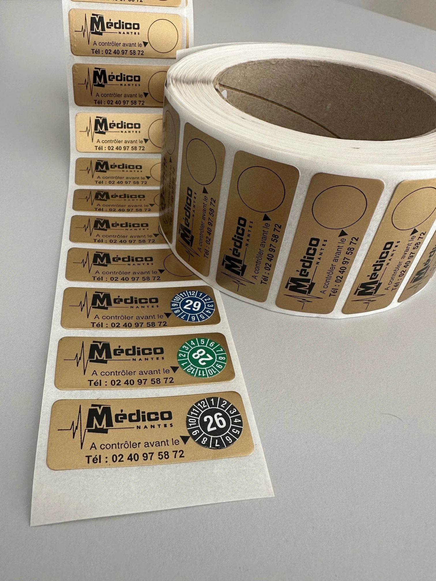 Étiquettes de contrôle Médico Nantes