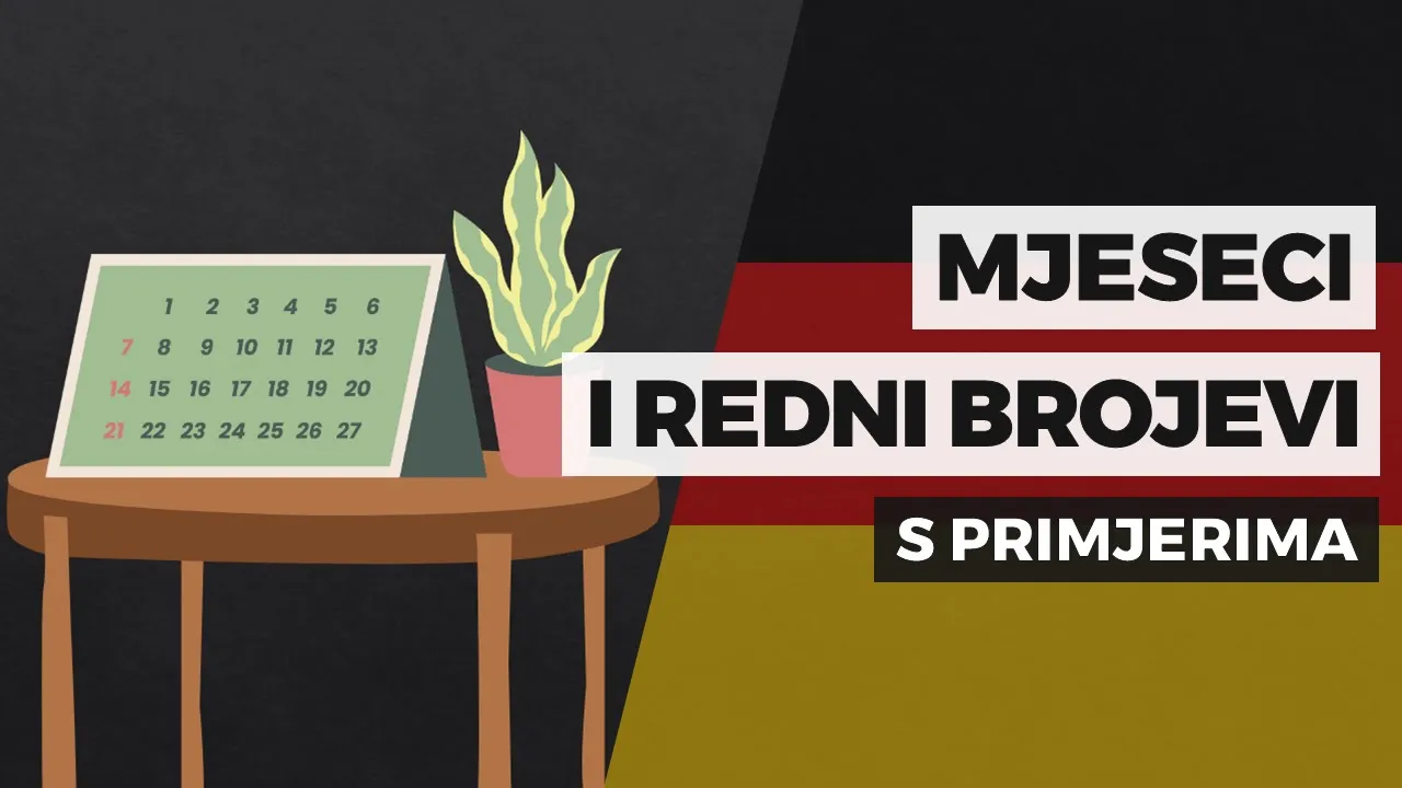 Mjeseci (+ redni brojevi) na njemačkom jeziku