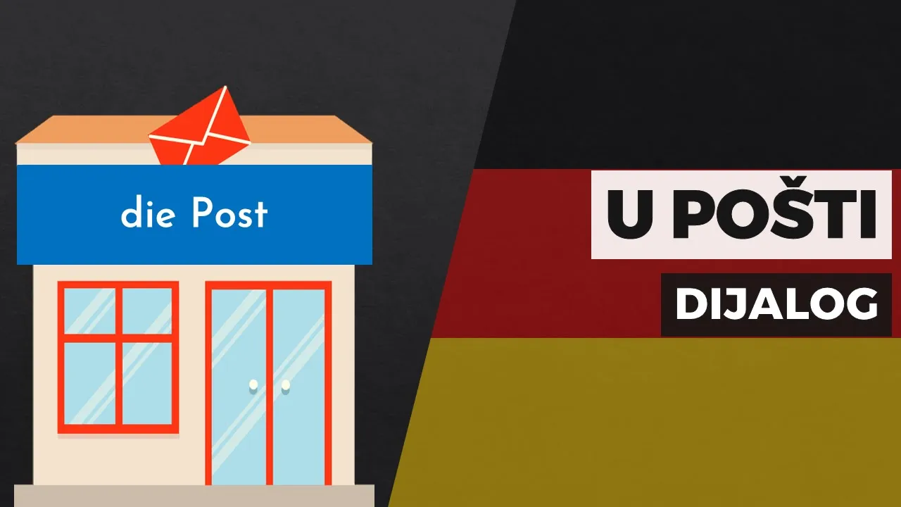 U Pošti (slanje paketa) – dijalog na njemačkom jeziku