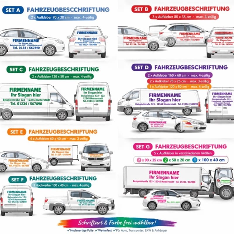Fahrzeugbeschriftung