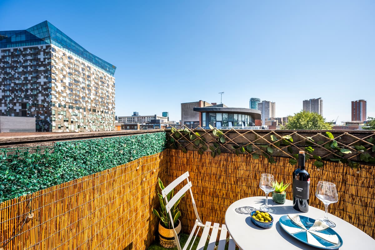 Oasis in the City balcony