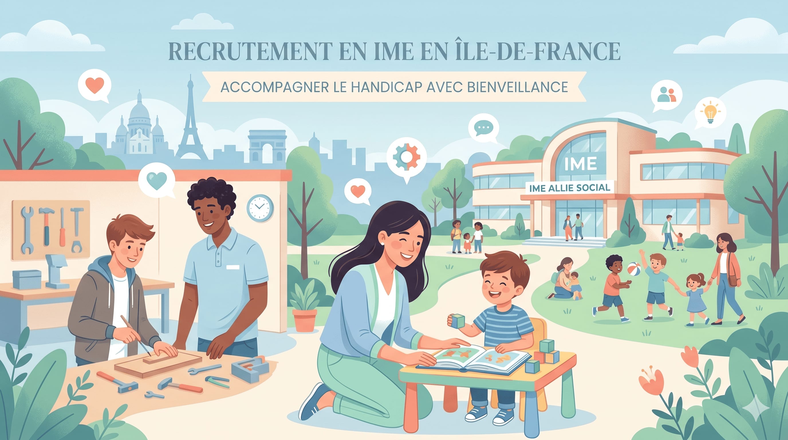 Recrutement en IME en Île-de-France : emploi, salaires et guide 2026