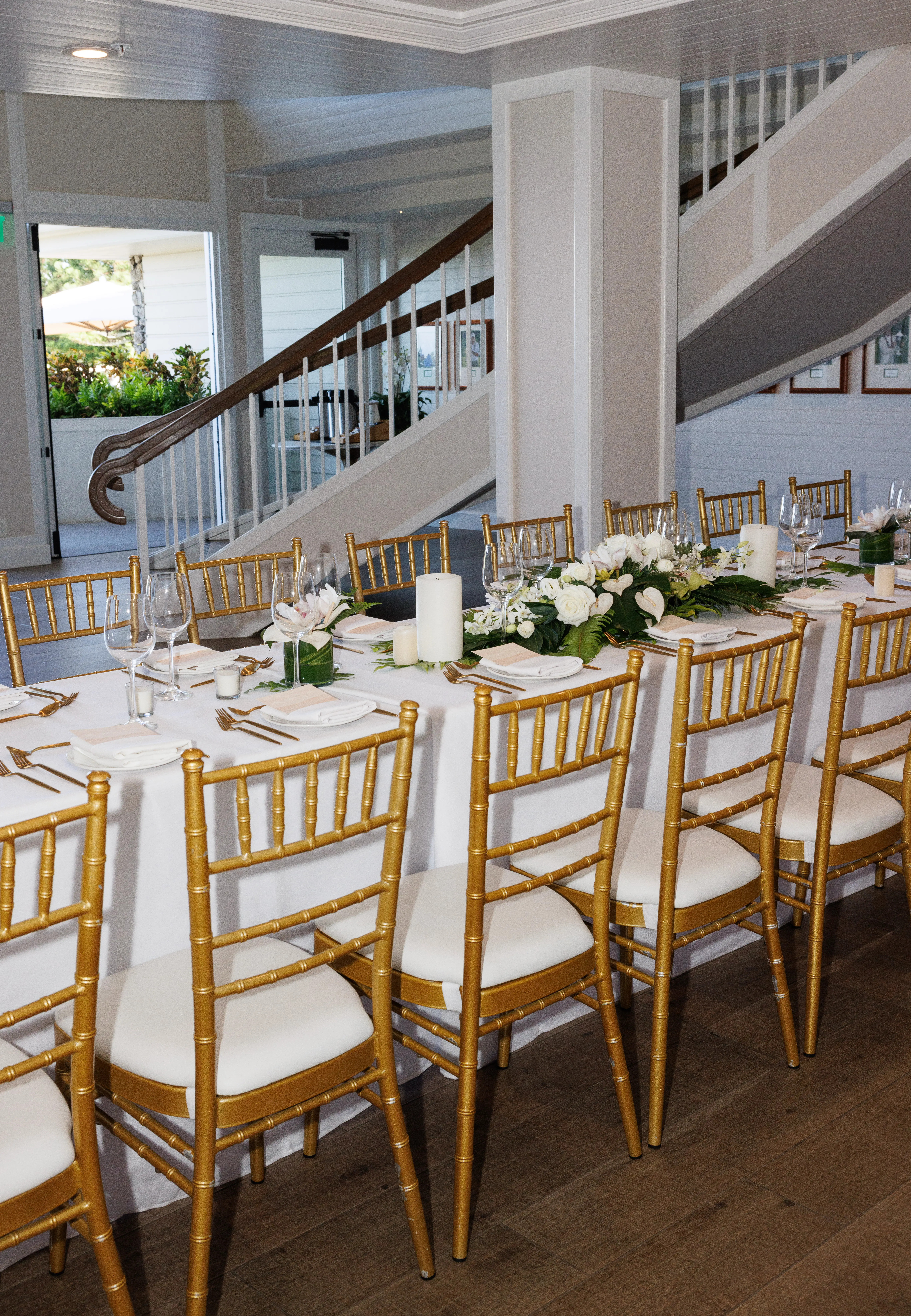 Maui Wedding Venue Grand Staircase Foyer with Natural Lighting