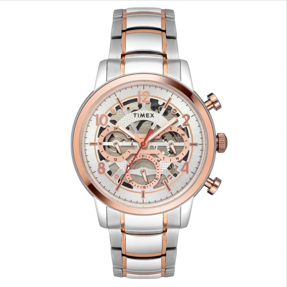 Timex Men Silver Round Dial